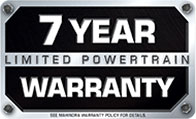 7 year warranty on select models