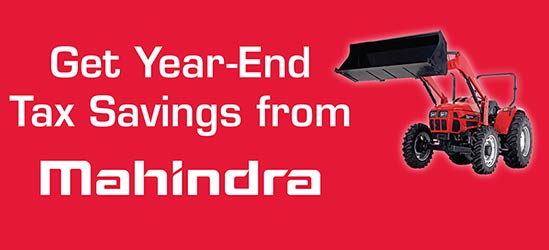 Mahindra Year-End Tax Savings Graphic